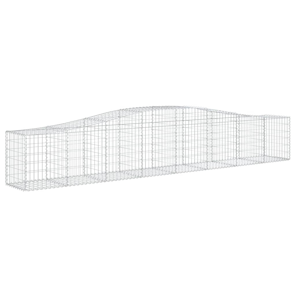 Kaarevat kivikorit 10 kpl 400x50x60/80 cm galvanoitu rauta - Sisustajankoti.fi