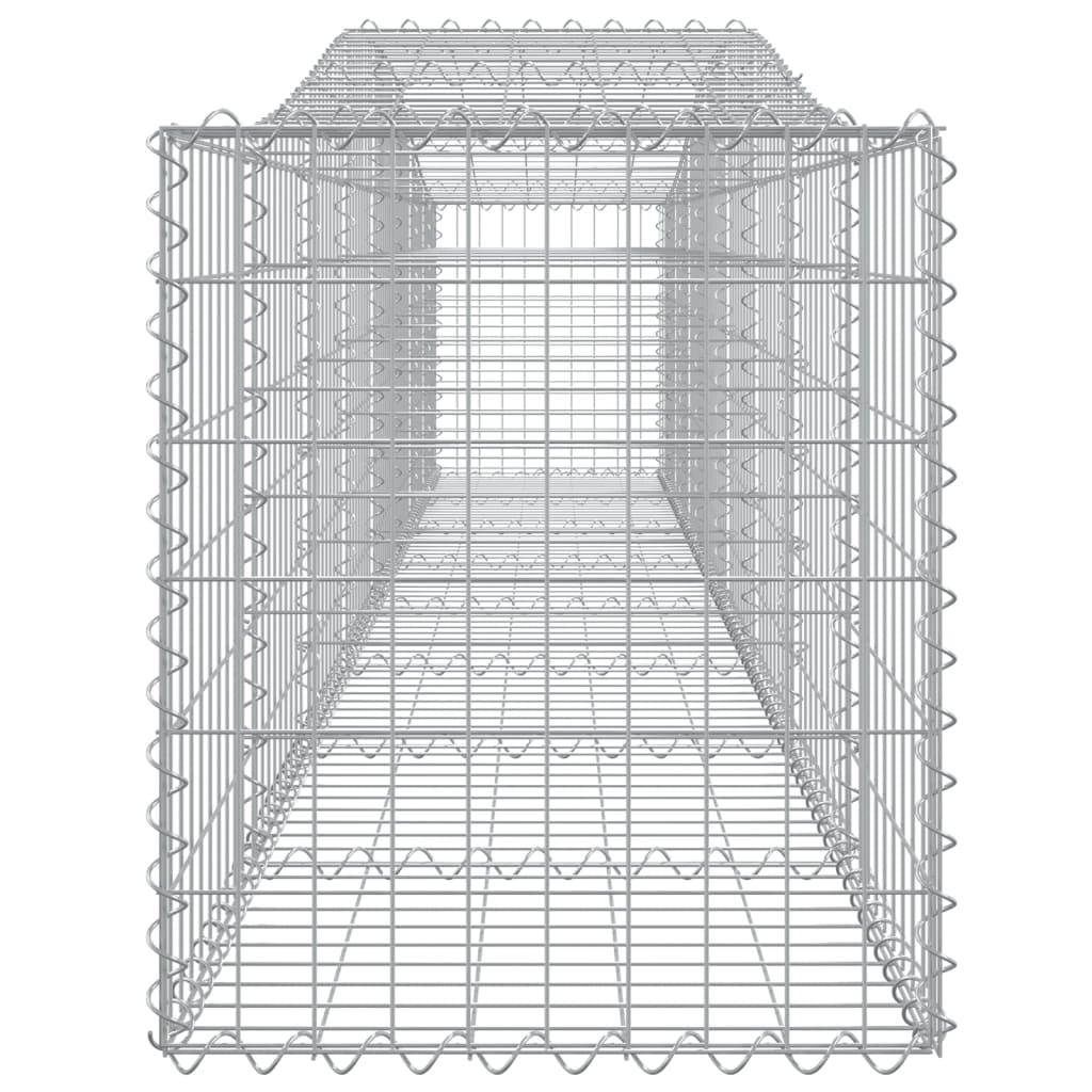 Kaarevat kivikorit 10 kpl 400x50x60/80 cm galvanoitu rauta - Sisustajankoti.fi