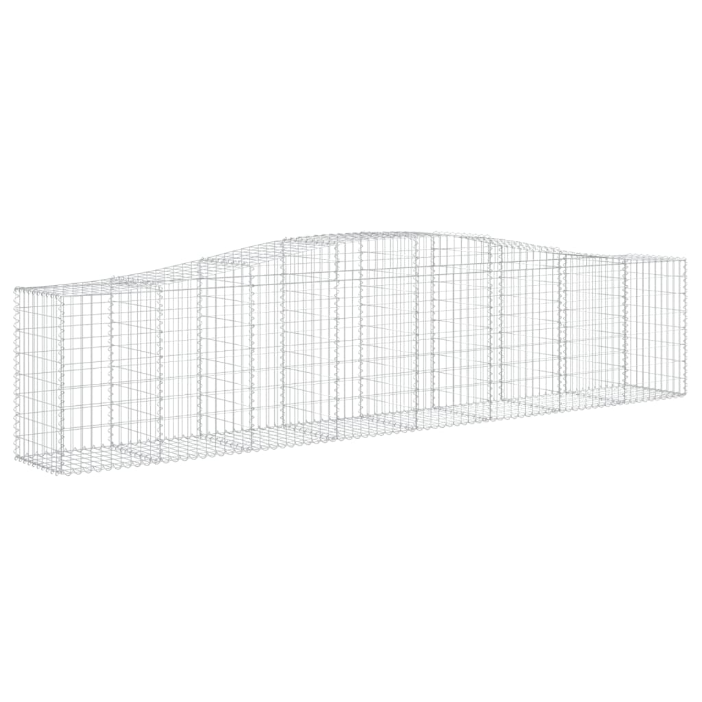 Kaarevat kivikorit 3 kpl 400x50x80/100 cm galvanoitu rauta - Sisustajankoti.fi
