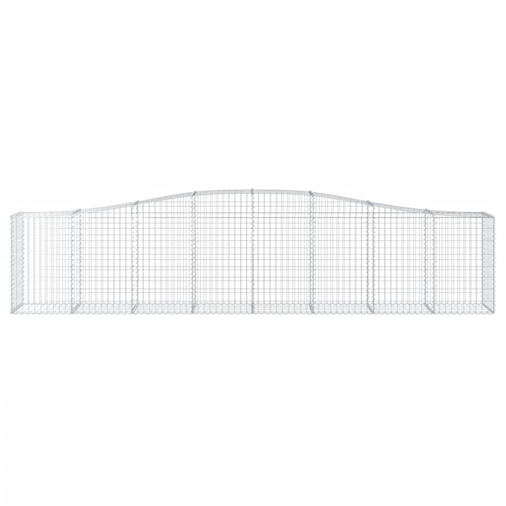 Kaarevat kivikorit 6 kpl 400x50x80/100 cm galvanoitu rauta - Sisustajankoti.fi