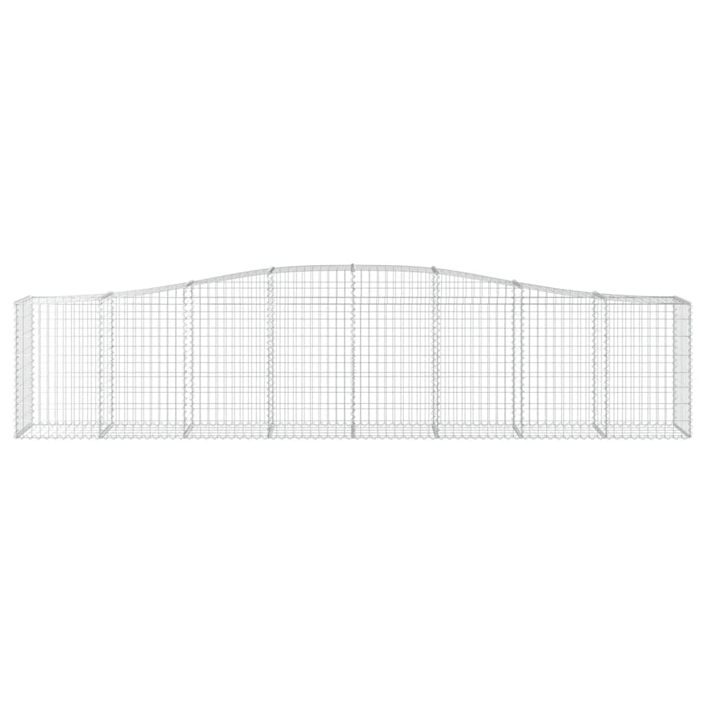 Kaarevat kivikorit 7 kpl 400x50x80/100 cm galvanoitu rauta - Sisustajankoti.fi