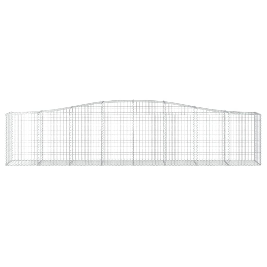 Kaarevat kivikorit 10 kpl 400x50x80/100 cm galvanoitu rauta - Sisustajankoti.fi