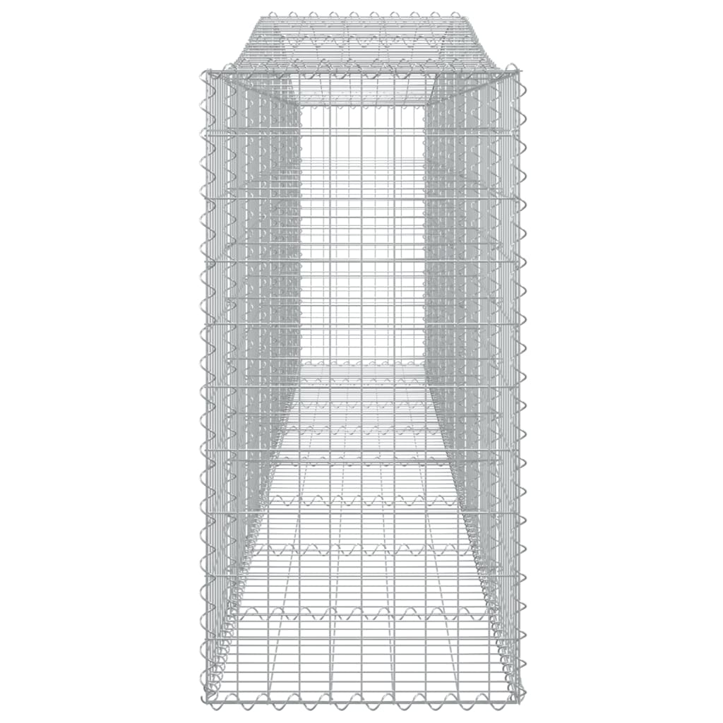 Kaarevat kivikorit 2 kpl 400x50x100/120 cm galvanoitu rauta - Sisustajankoti.fi