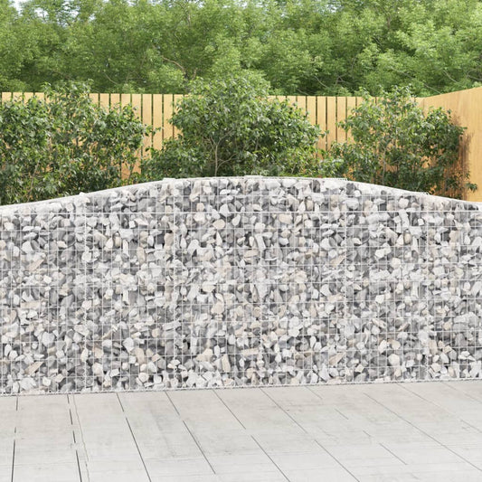Kaarevat kivikorit 3 kpl 400x50x100/120 cm galvanoitu rauta - Sisustajankoti.fi