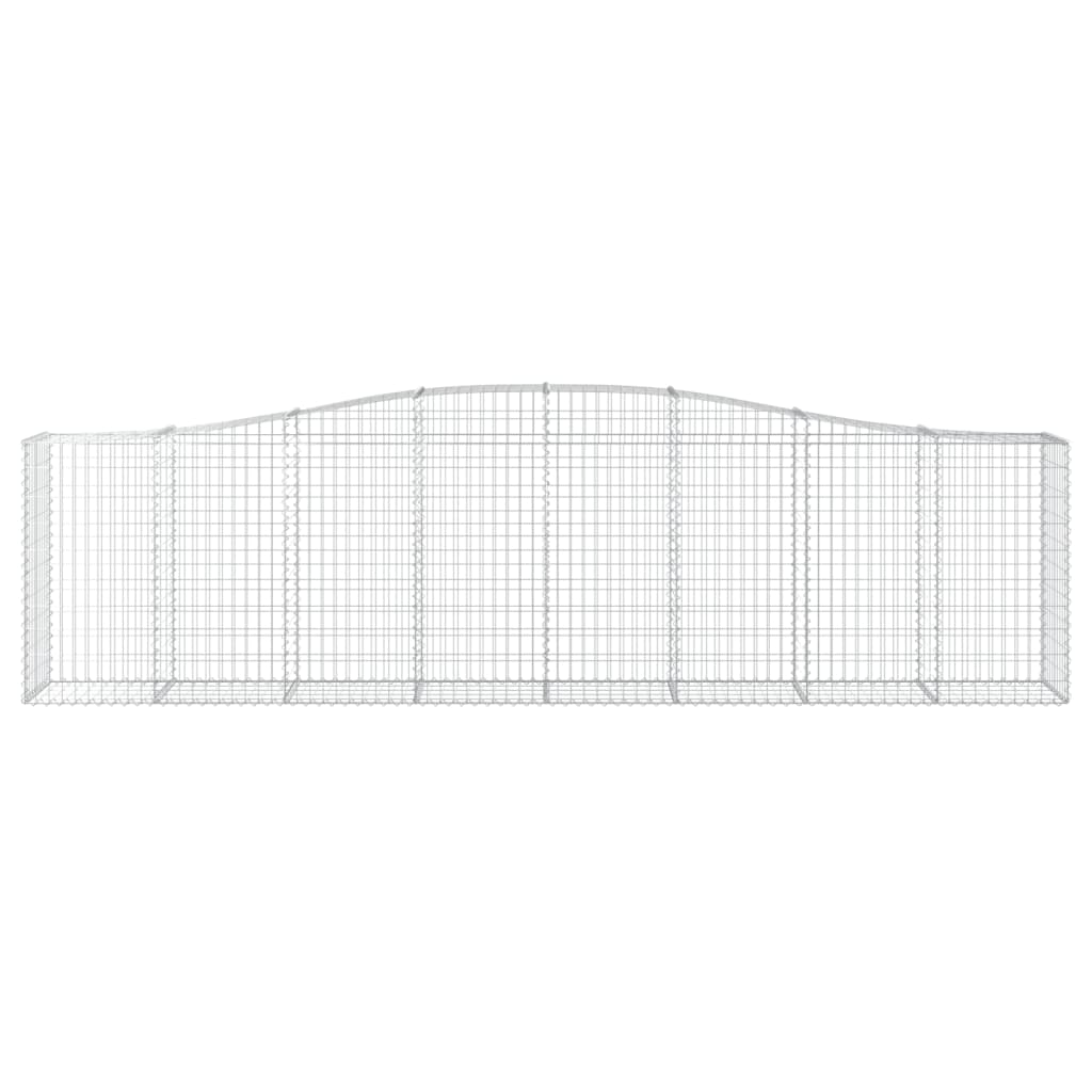 Kaarevat kivikorit 7 kpl 400x50x100/120 cm galvanoitu rauta - Sisustajankoti.fi
