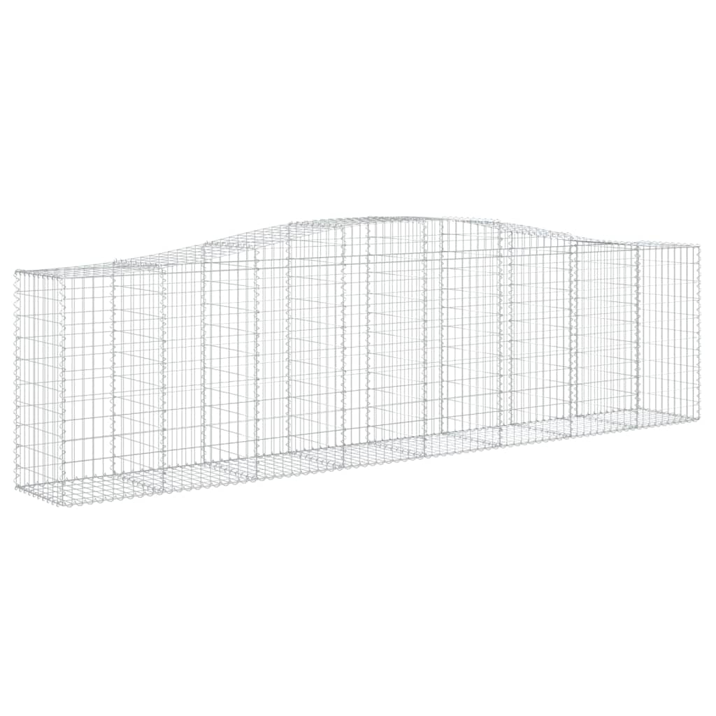 Kaarevat kivikorit 10 kpl 400x50x100/120 cm galvanoitu rauta - Sisustajankoti.fi