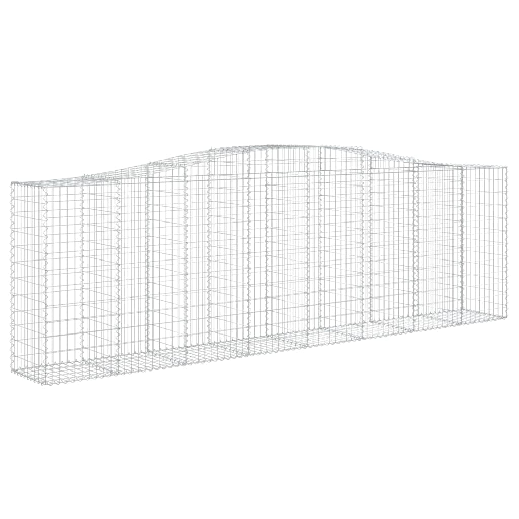 Kaarevat kivikorit 4 kpl 400x50x120/140 cm galvanoitu rauta - Sisustajankoti.fi