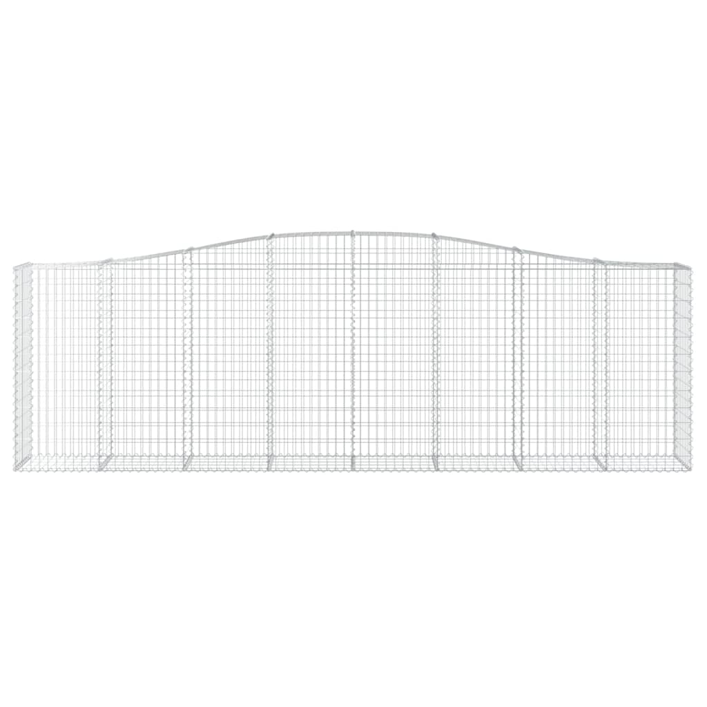 Kaarevat kivikorit 4 kpl 400x50x120/140 cm galvanoitu rauta - Sisustajankoti.fi