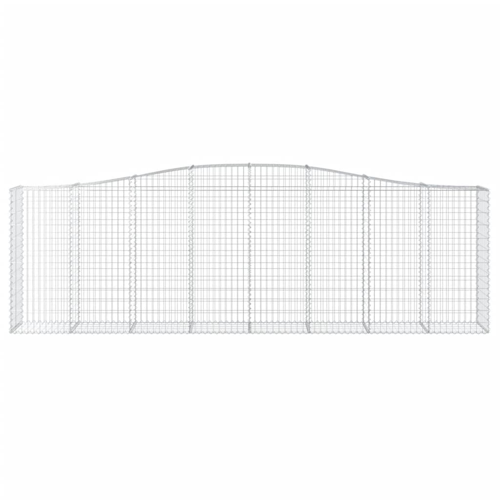 Kaarevat kivikorit 9 kpl 400x50x120/140 cm galvanoitu rauta - Sisustajankoti.fi