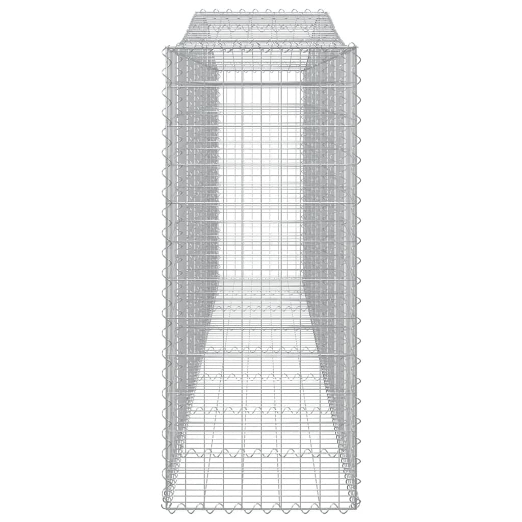 Kaarevat kivikorit 9 kpl 400x50x120/140 cm galvanoitu rauta - Sisustajankoti.fi