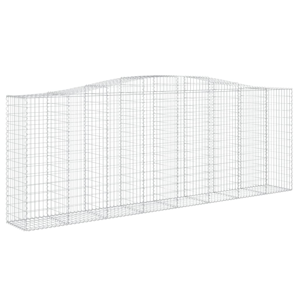 Kaarevat kivikorit 8 kpl 400x50x140/160 cm galvanoitu rauta - Sisustajankoti.fi