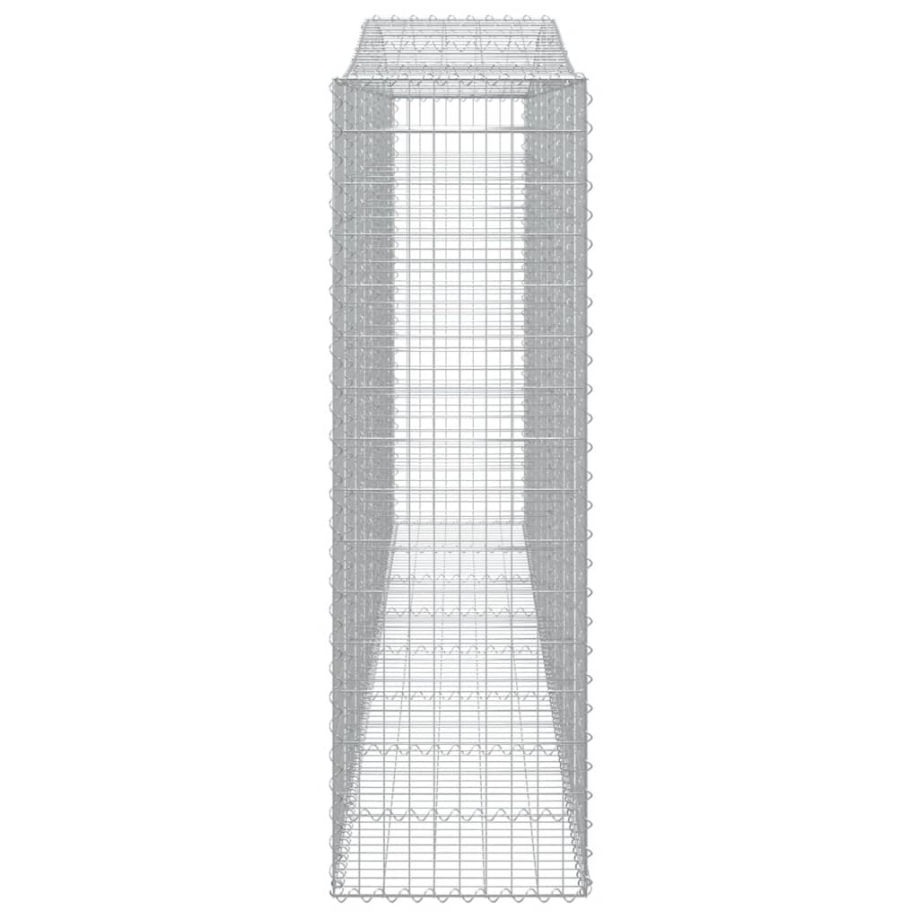 Kaarevat kivikorit 2 kpl 400x50x160/180 cm galvanoitu rauta - Sisustajankoti.fi