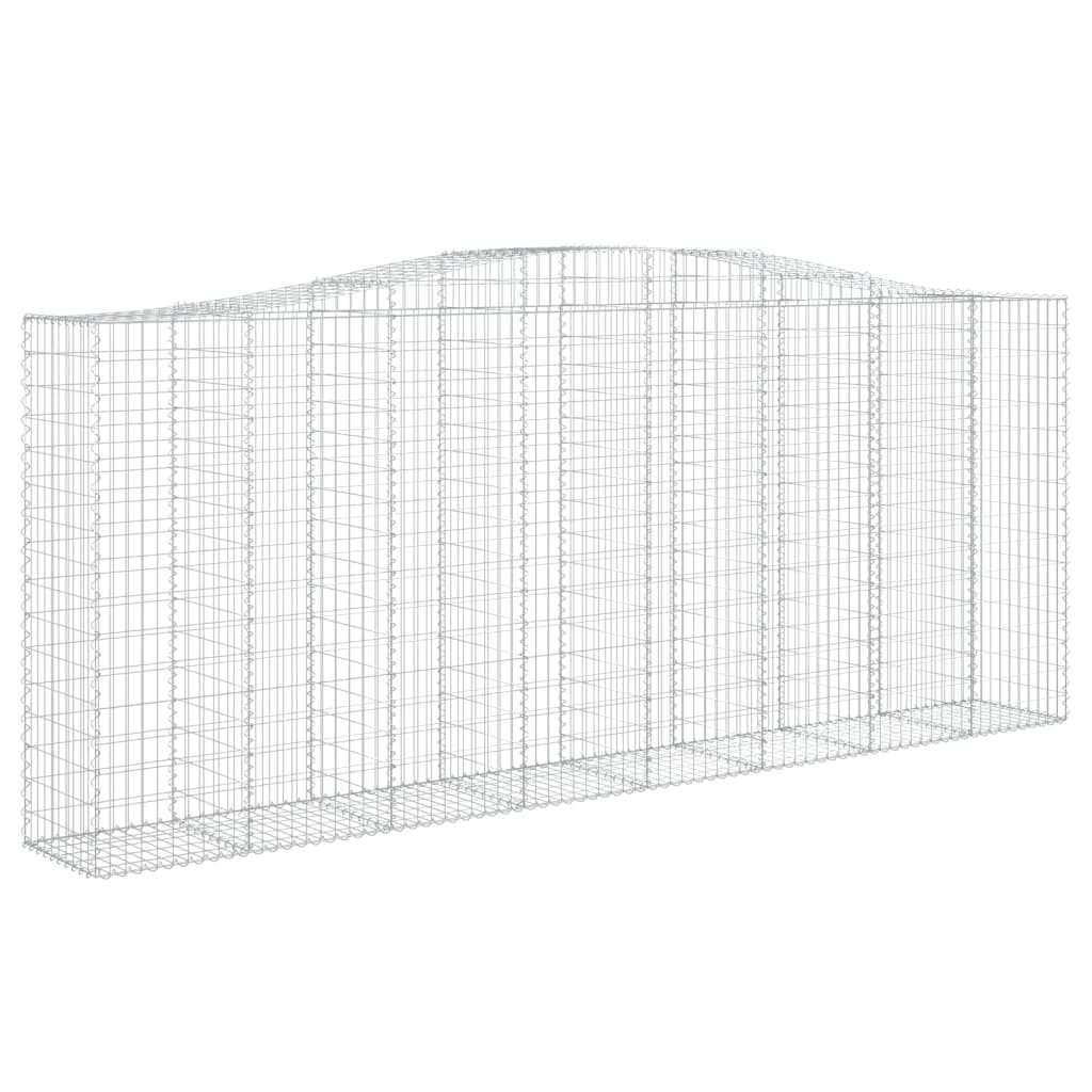 Kaarevat kivikorit 3 kpl 400x50x160/180 cm galvanoitu rauta - Sisustajankoti.fi