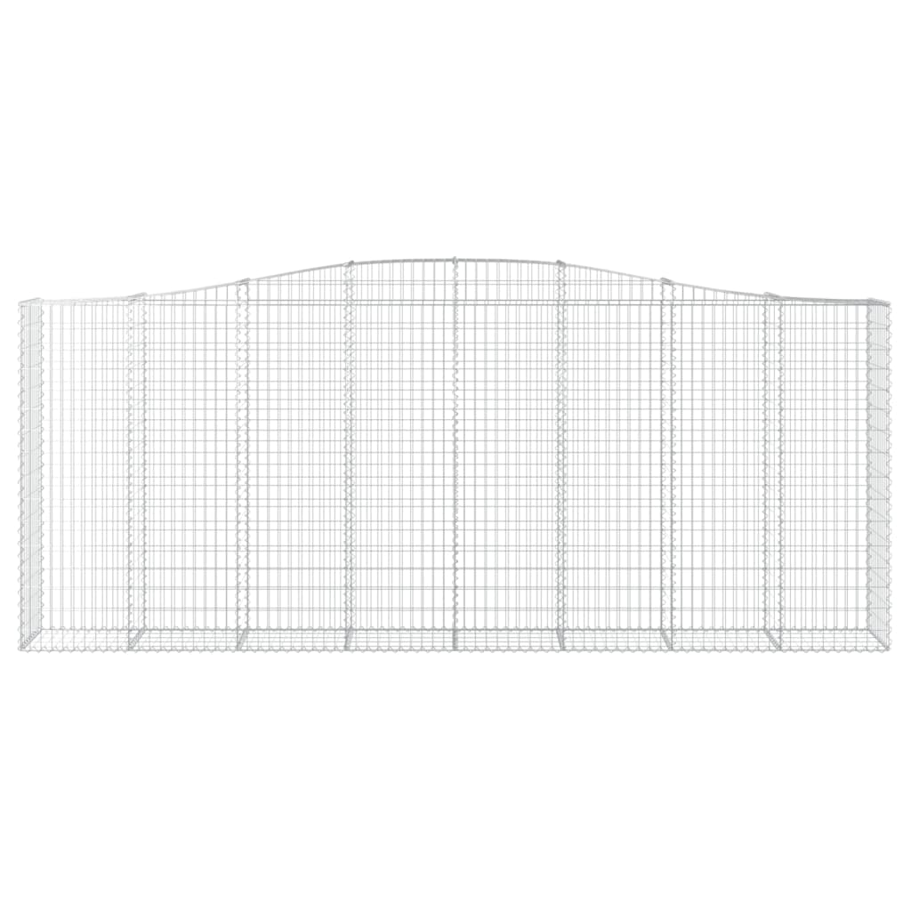 Kaarevat kivikorit 4 kpl 400x50x160/180 cm galvanoitu rauta - Sisustajankoti.fi