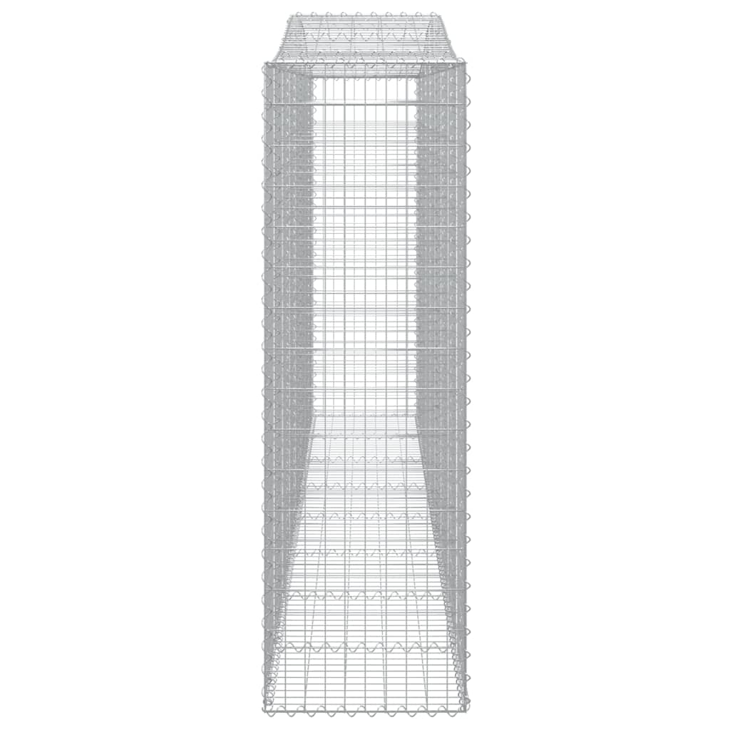 Kaarevat kivikorit 4 kpl 400x50x160/180 cm galvanoitu rauta - Sisustajankoti.fi