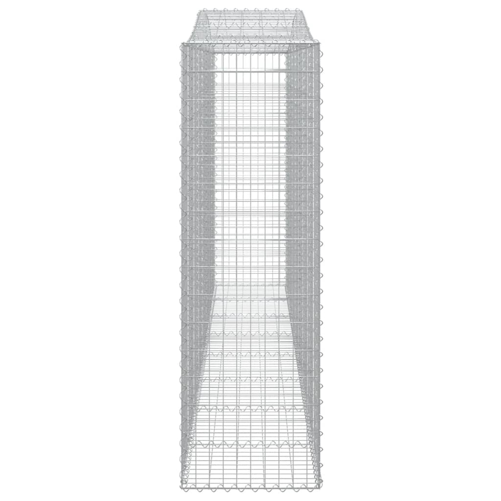 Kaarevat kivikorit 5 kpl 400x50x160/180 cm galvanoitu rauta - Sisustajankoti.fi