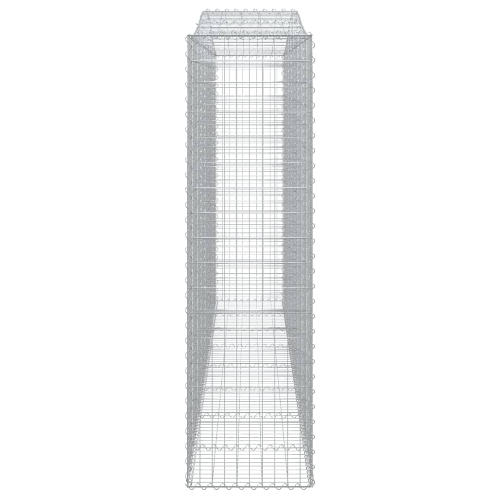Kaarevat kivikorit 2 kpl 400x50x180/200 cm galvanoitu rauta - Sisustajankoti.fi