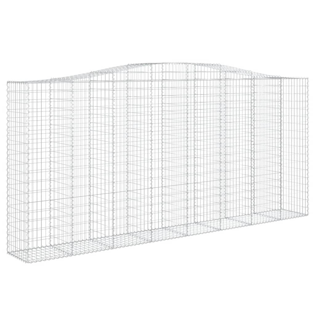 Kaarevat kivikorit 3 kpl 400x50x180/200 cm galvanoitu rauta - Sisustajankoti.fi