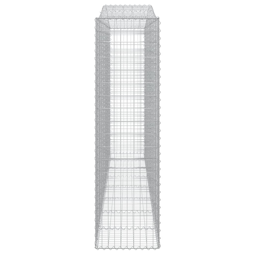 Kaarevat kivikorit 4 kpl 400x50x180/200 cm galvanoitu rauta - Sisustajankoti.fi