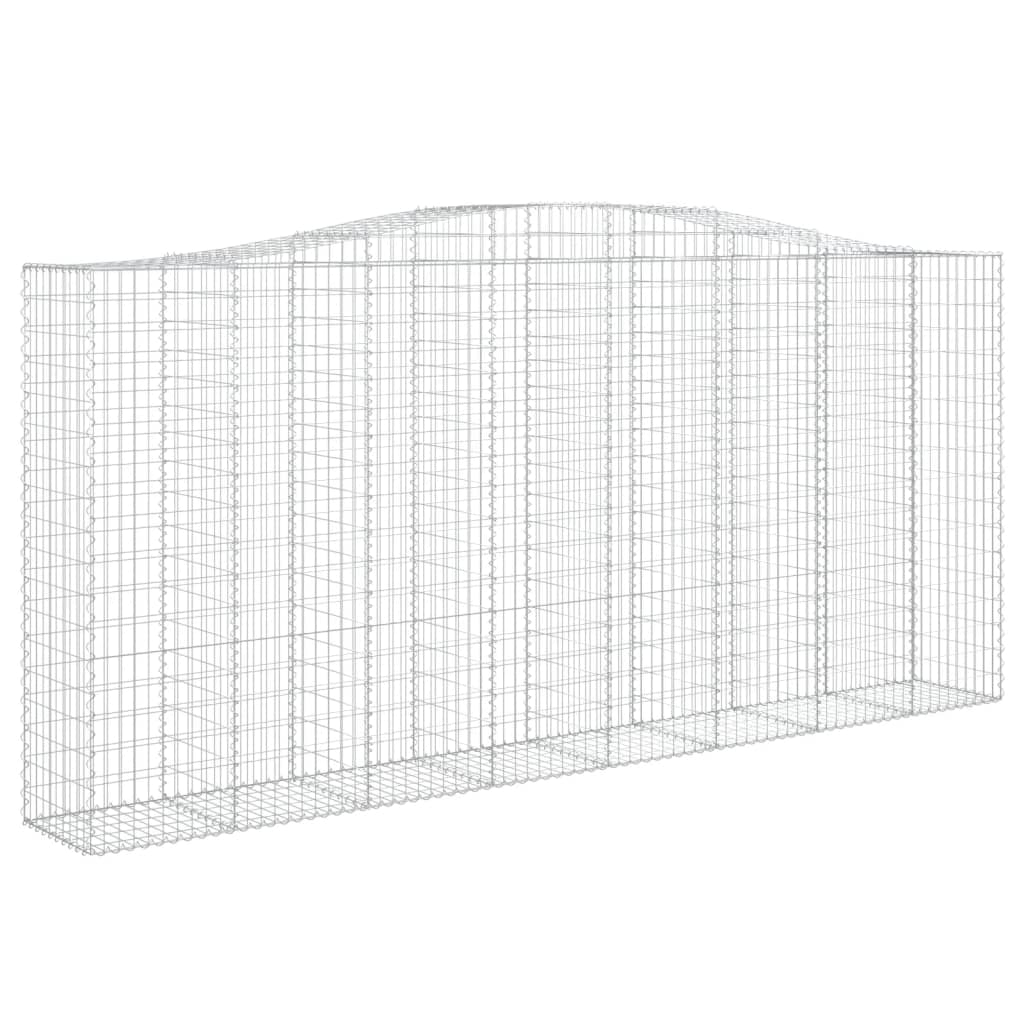 Kaarevat kivikorit 5 kpl 400x50x180/200 cm galvanoitu rauta - Sisustajankoti.fi