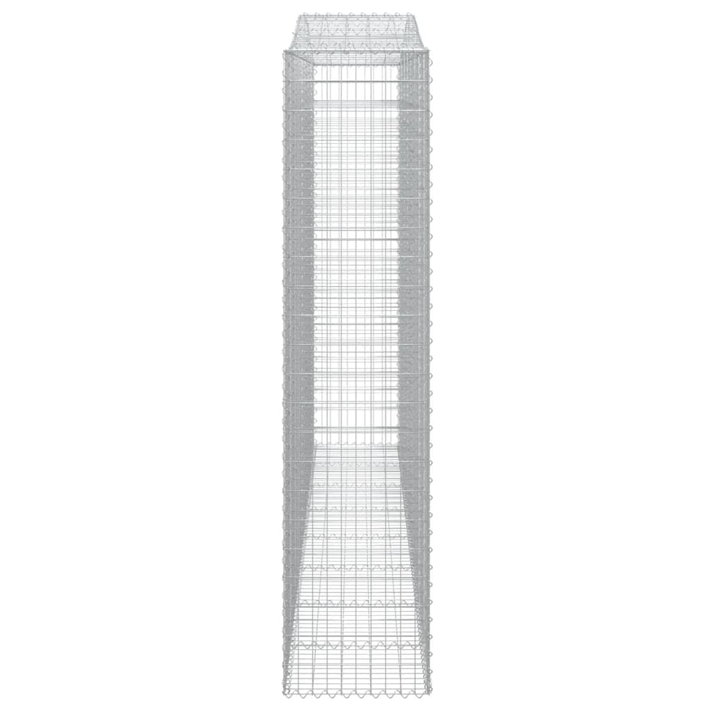 Kaarevat kivikorit 2 kpl 400x50x220/240 cm galvanoitu rauta - Sisustajankoti.fi