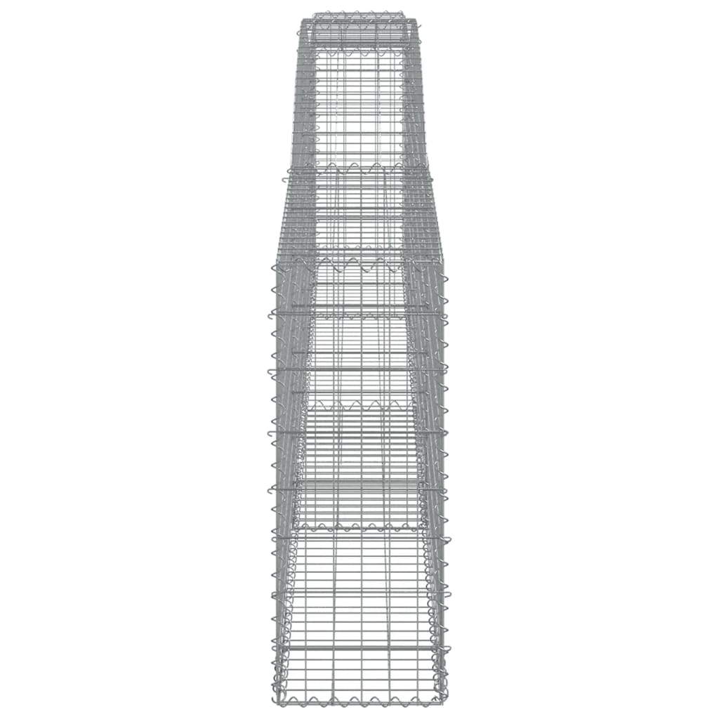 Kaarevat kivikorit 7 kpl 400x30x80/100 cm galvanoitu rauta - Sisustajankoti.fi