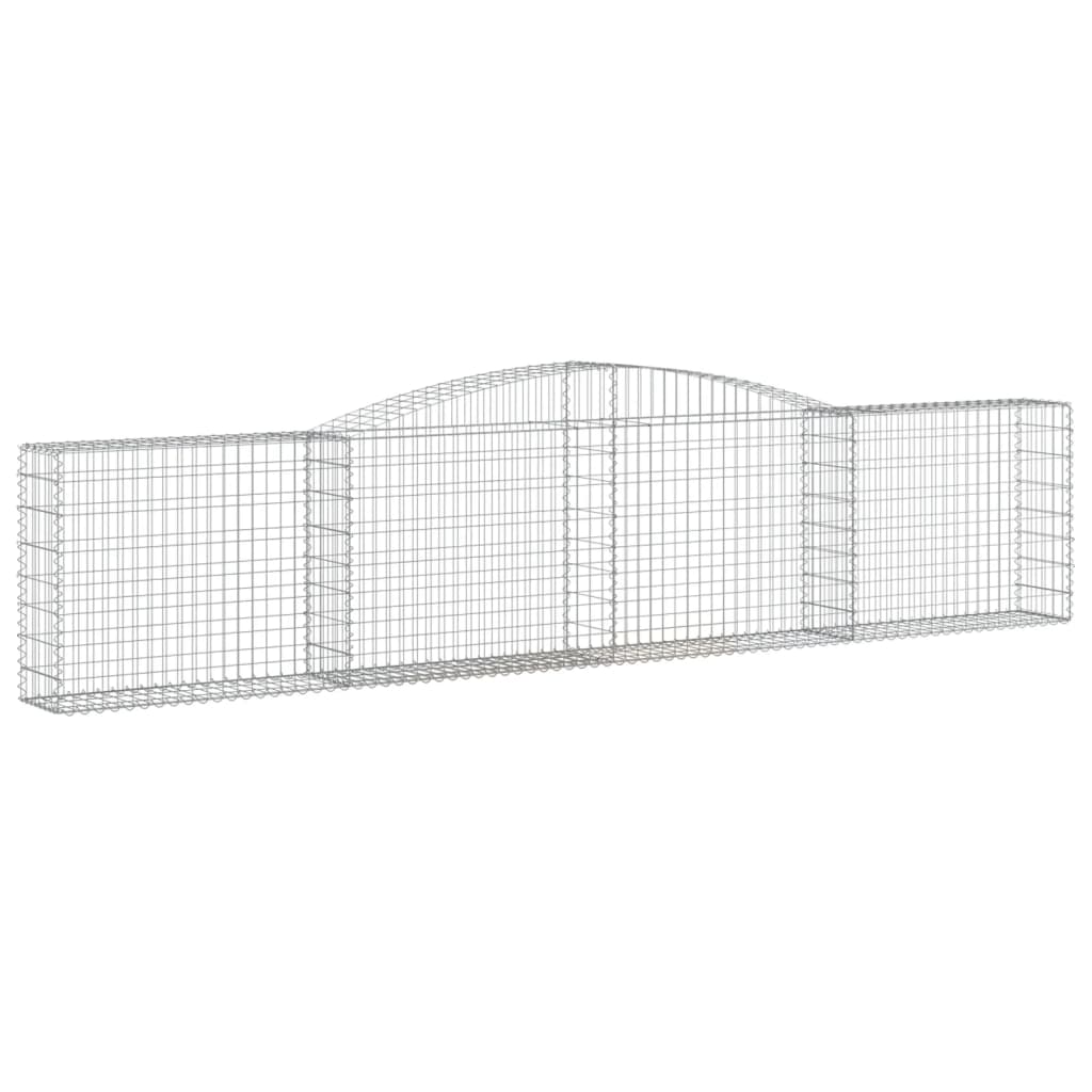 Kaarevat kivikorit 15 kpl 400x30x80/100 cm galvanoitu rauta - Sisustajankoti.fi