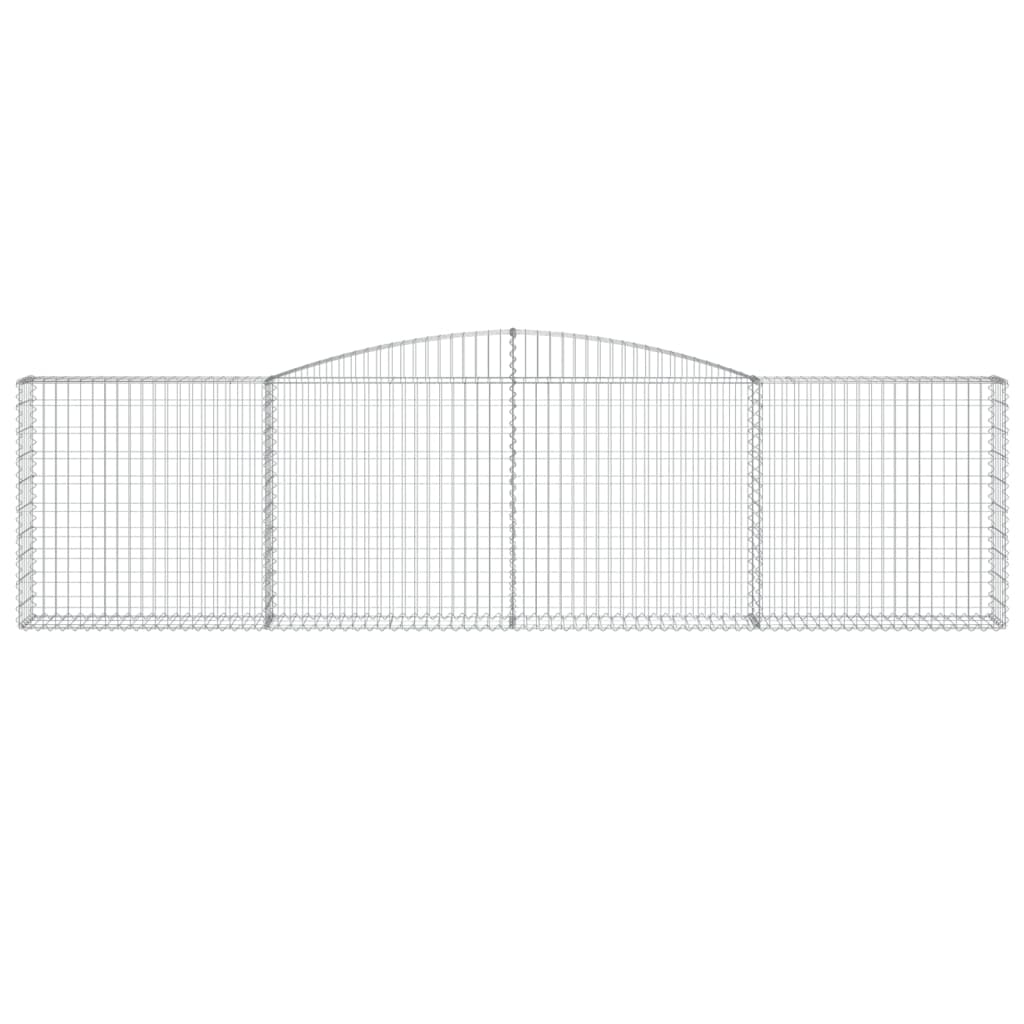 Kaarevat kivikorit 4 kpl 400x30x100/120 cm galvanoitu rauta - Sisustajankoti.fi