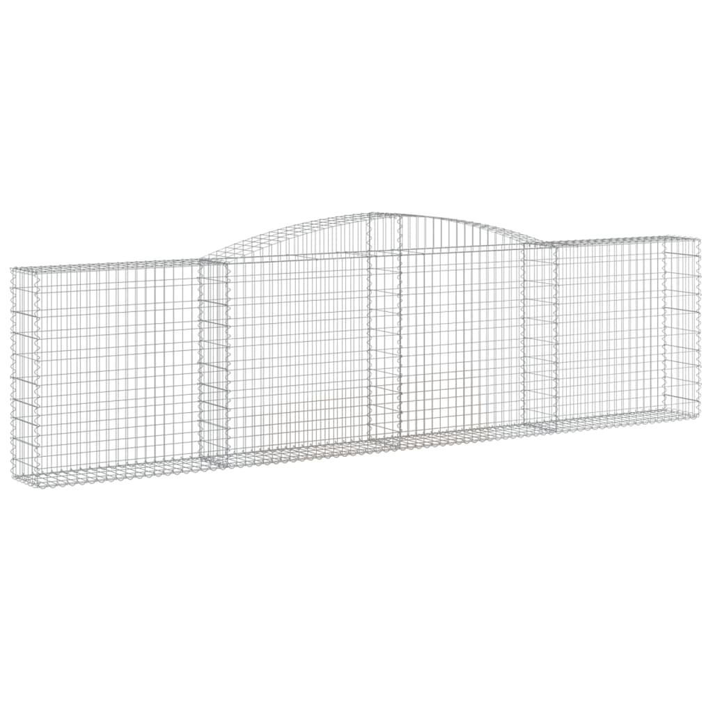 Kaarevat kivikorit 8 kpl 400x30x100/120 cm galvanoitu rauta - Sisustajankoti.fi