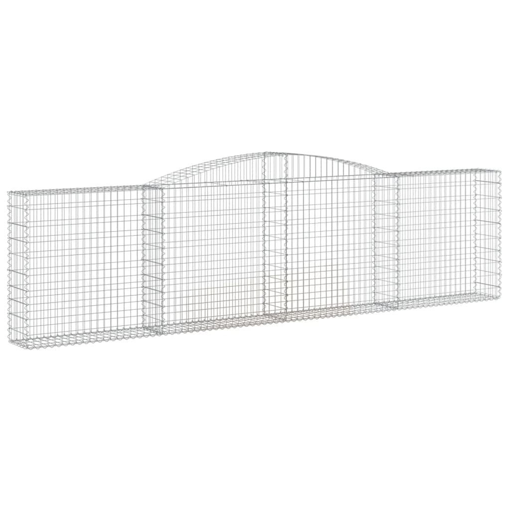 Kaarevat kivikorit 20 kpl 400x30x100/120 cm galvanoitu rauta - Sisustajankoti.fi