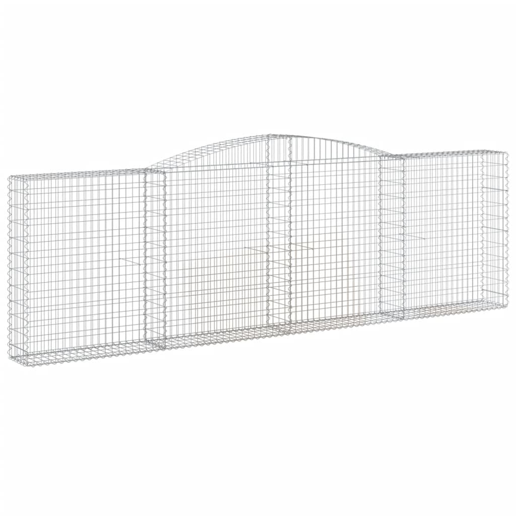 Kaarevat kivikorit 9 kpl 400x30x120/140 cm galvanoitu rauta - Sisustajankoti.fi