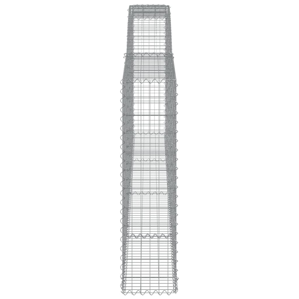 Kaarevat kivikorit 10 kpl 400x30x120/140 cm galvanoitu rauta - Sisustajankoti.fi