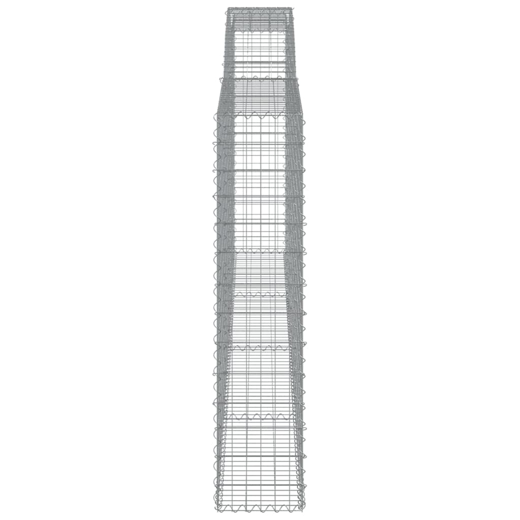 Kaarevat kivikorit 2 kpl 400x30x140/160 cm galvanoitu rauta - Sisustajankoti.fi
