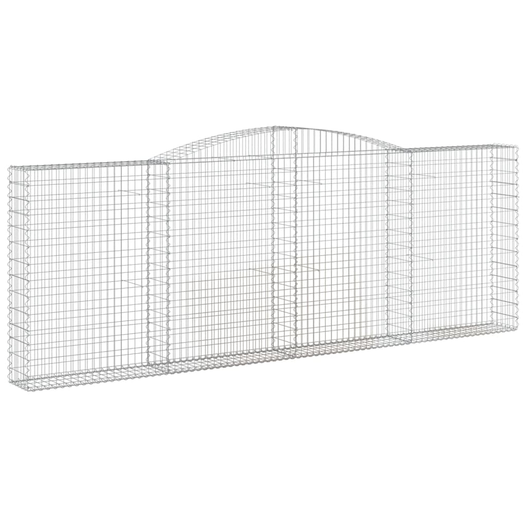 Kaarevat kivikorit 6 kpl 400x30x140/160 cm galvanoitu rauta - Sisustajankoti.fi