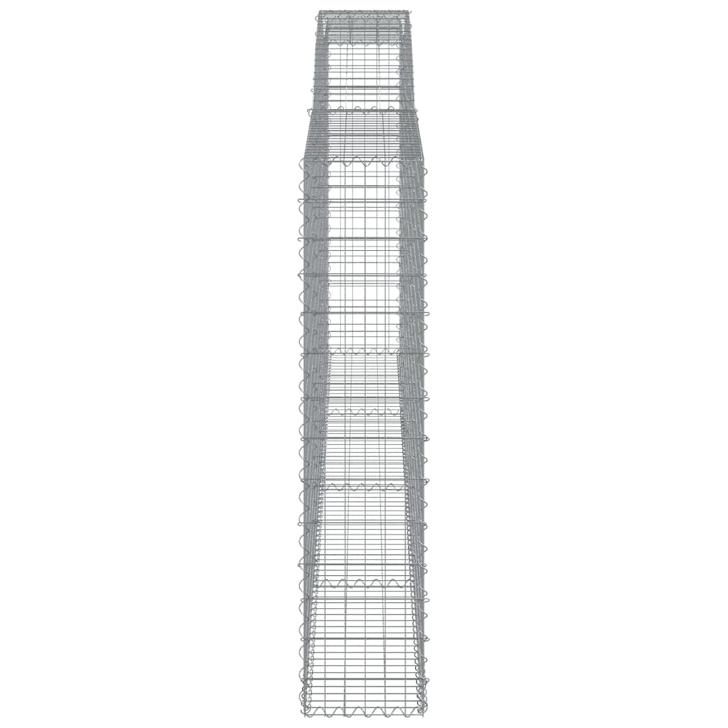 Kaarevat kivikorit 7 kpl 400x30x140/160 cm galvanoitu rauta - Sisustajankoti.fi