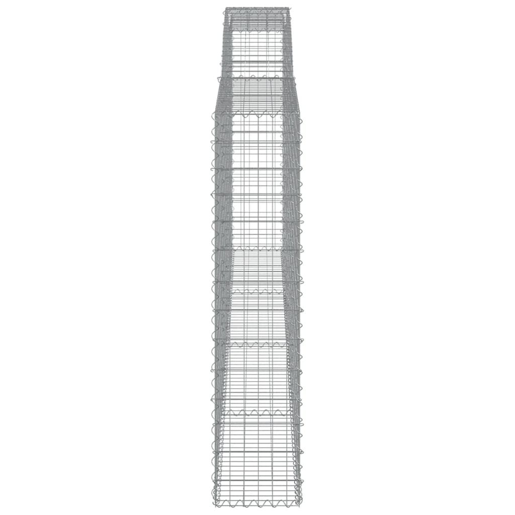 Kaarevat kivikorit 8 kpl 400x30x140/160 cm galvanoitu rauta - Sisustajankoti.fi