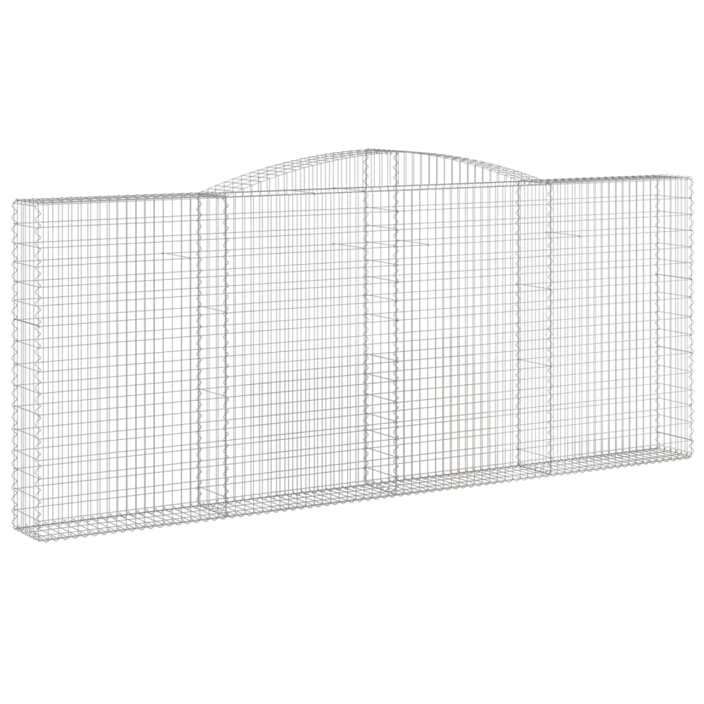 Kaarevat kivikorit 8 kpl 400x30x160/180 cm galvanoitu rauta - Sisustajankoti.fi