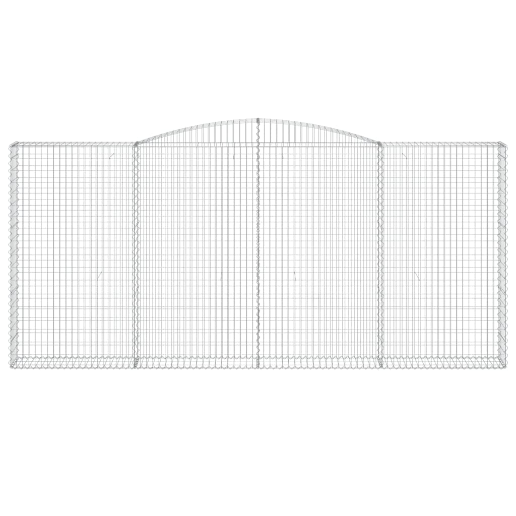 Kaarevat kivikorit 4 kpl 400x30x180/200 cm galvanoitu rauta - Sisustajankoti.fi