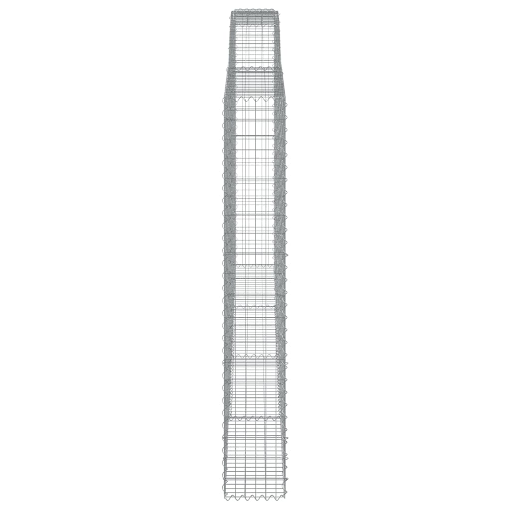 Kaarevat kivikorit 3 kpl 400x30x200/220 cm galvanoitu rauta - Sisustajankoti.fi