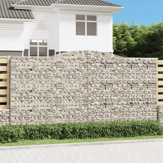 Kaarevat kivikorit 3 kpl 400x30x200/220 cm galvanoitu rauta - Sisustajankoti.fi