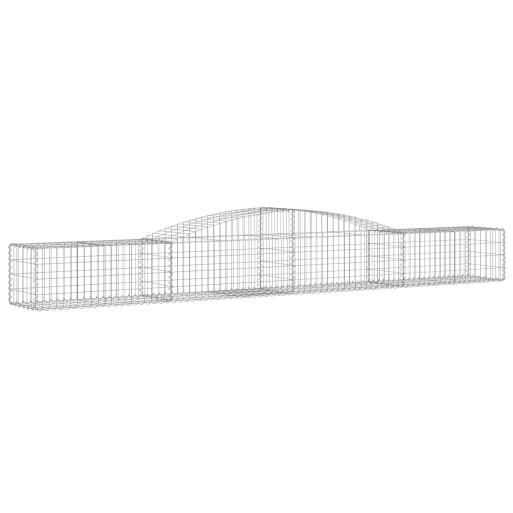 Kaarevat kivikorit 10 kpl 400x50x40/60 cm galvanoitu rauta - Sisustajankoti.fi