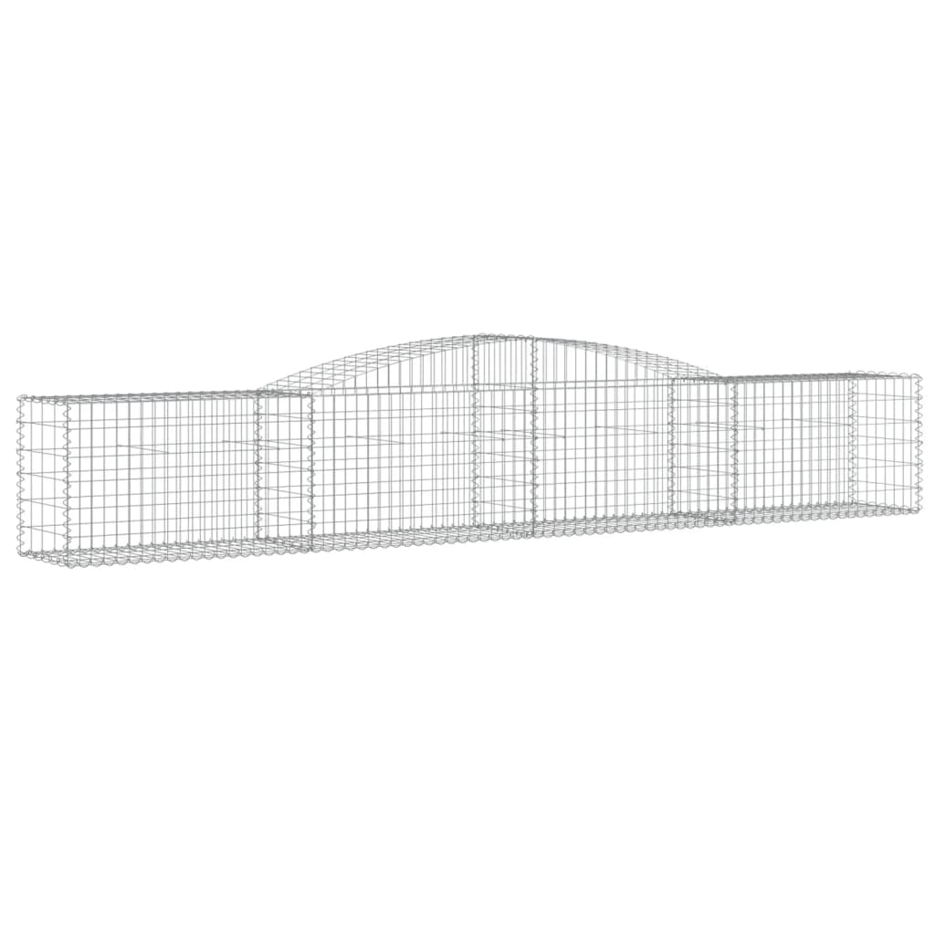Kaarevat kivikorit 5 kpl 400x50x60/80 cm galvanoitu rauta - Sisustajankoti.fi