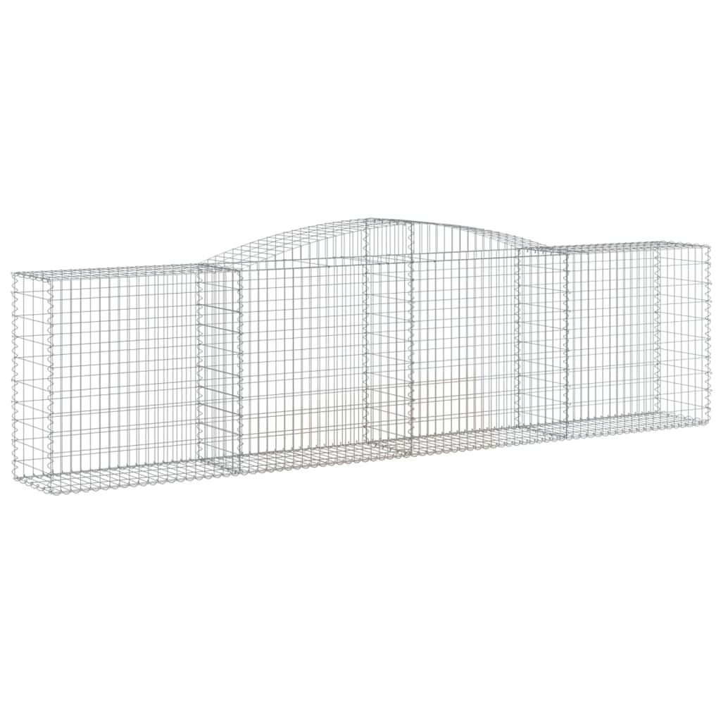 Kaarevat kivikorit 5 kpl 400x50x100/120 cm galvanoitu rauta - Sisustajankoti.fi