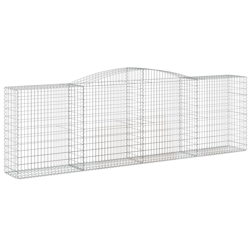 Kaarevat kivikorit 3 kpl 400x50x120/140 cm galvanoitu rauta - Sisustajankoti.fi