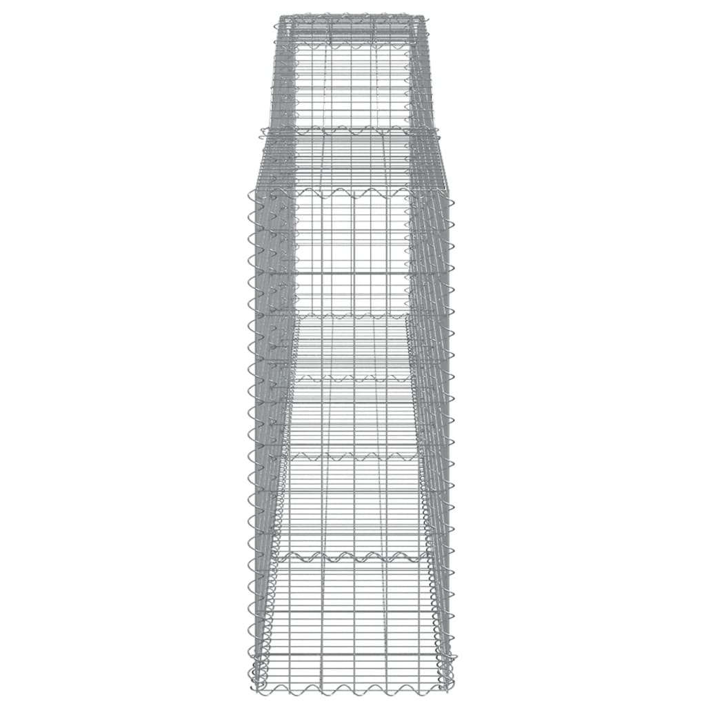 Kaarevat kivikorit 7 kpl 400x50x120/140 cm galvanoitu rauta - Sisustajankoti.fi