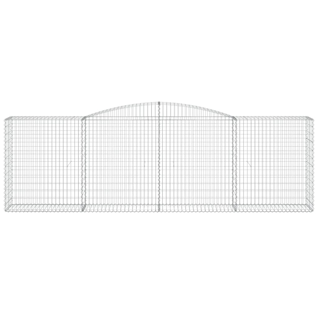 Kaarevat kivikorit 10 kpl 400x50x120/140 cm galvanoitu rauta - Sisustajankoti.fi