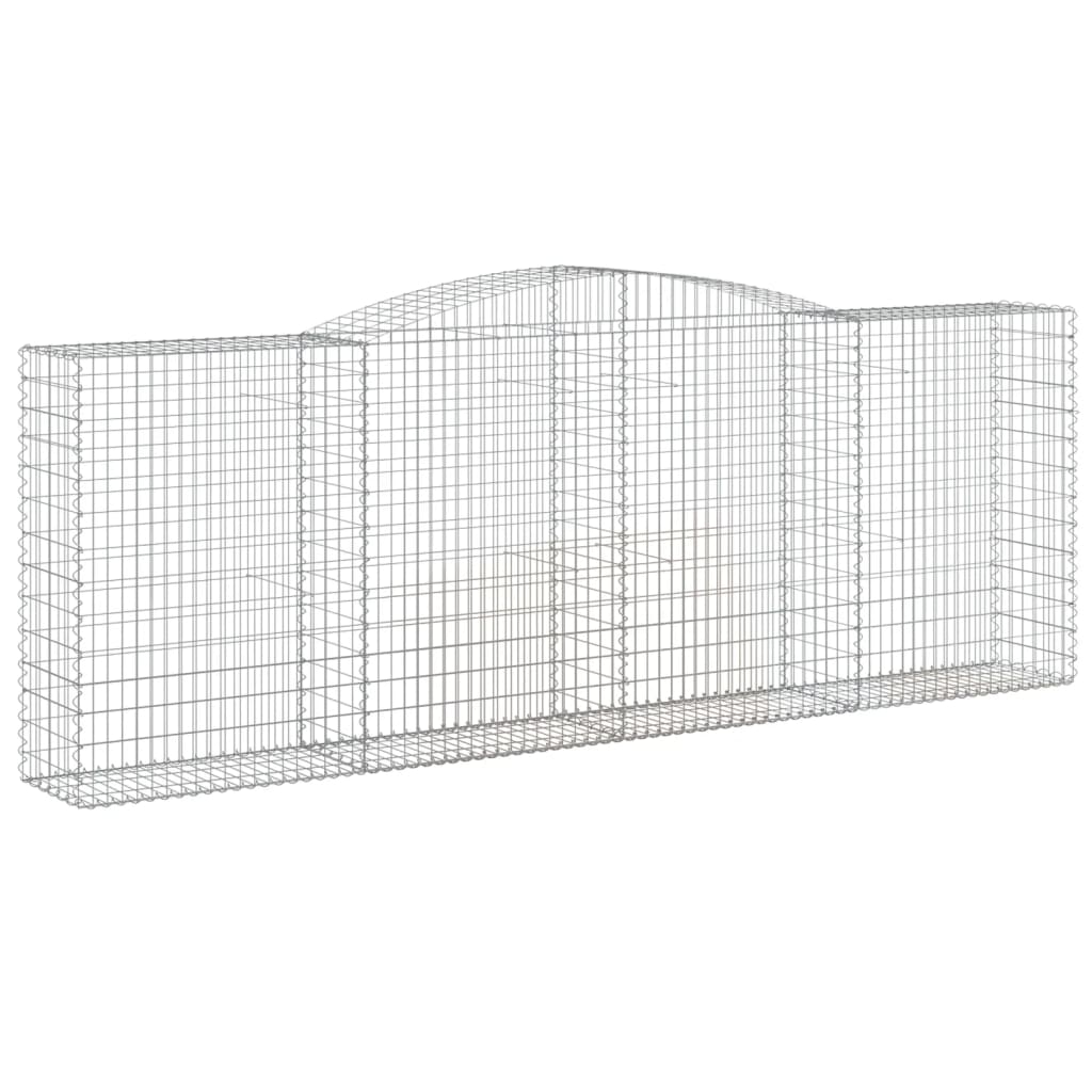 Kaarevat kivikorit 6 kpl 400x50x140/160 cm galvanoitu rauta - Sisustajankoti.fi
