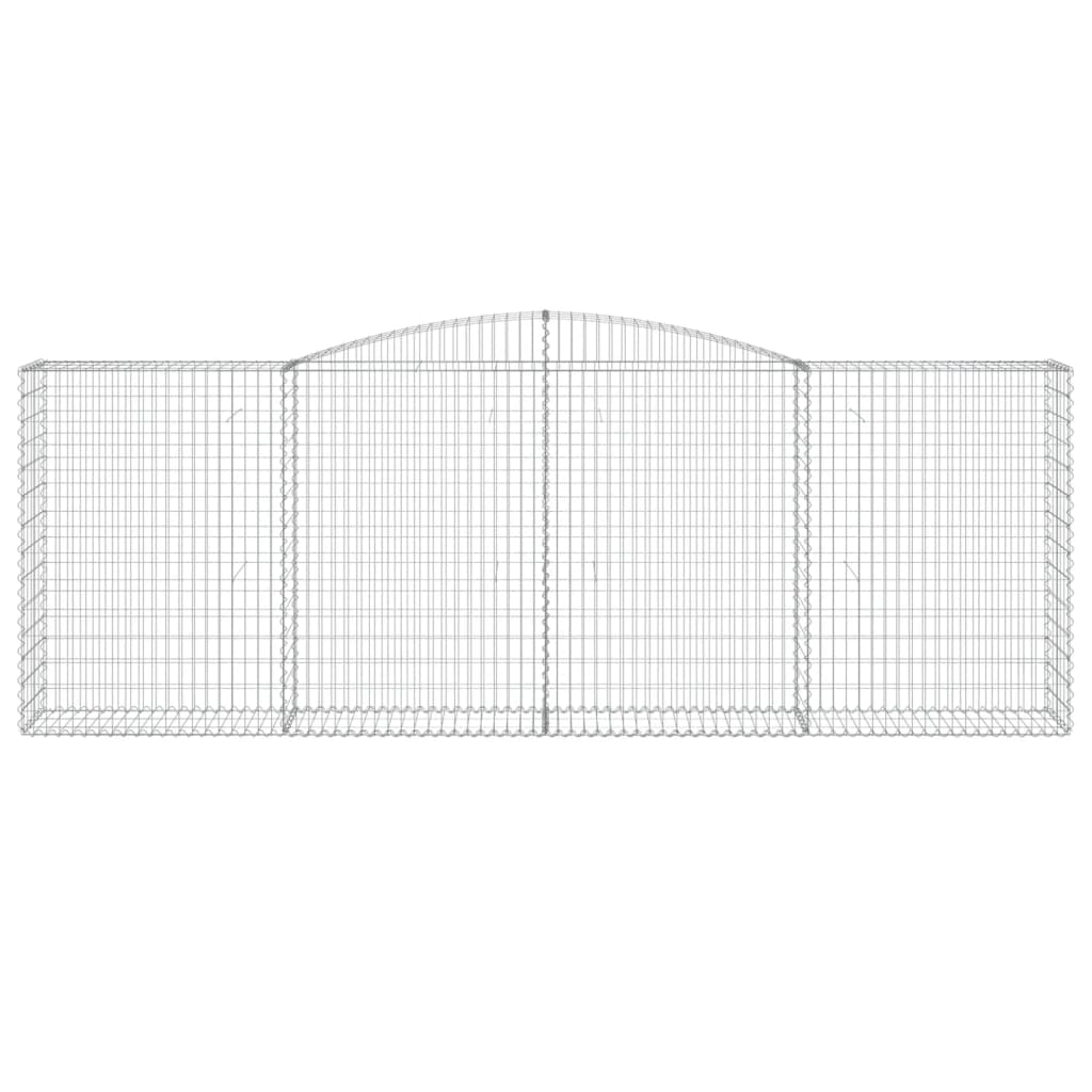 Kaarevat kivikorit 7 kpl 400x50x140/160 cm galvanoitu rauta - Sisustajankoti.fi