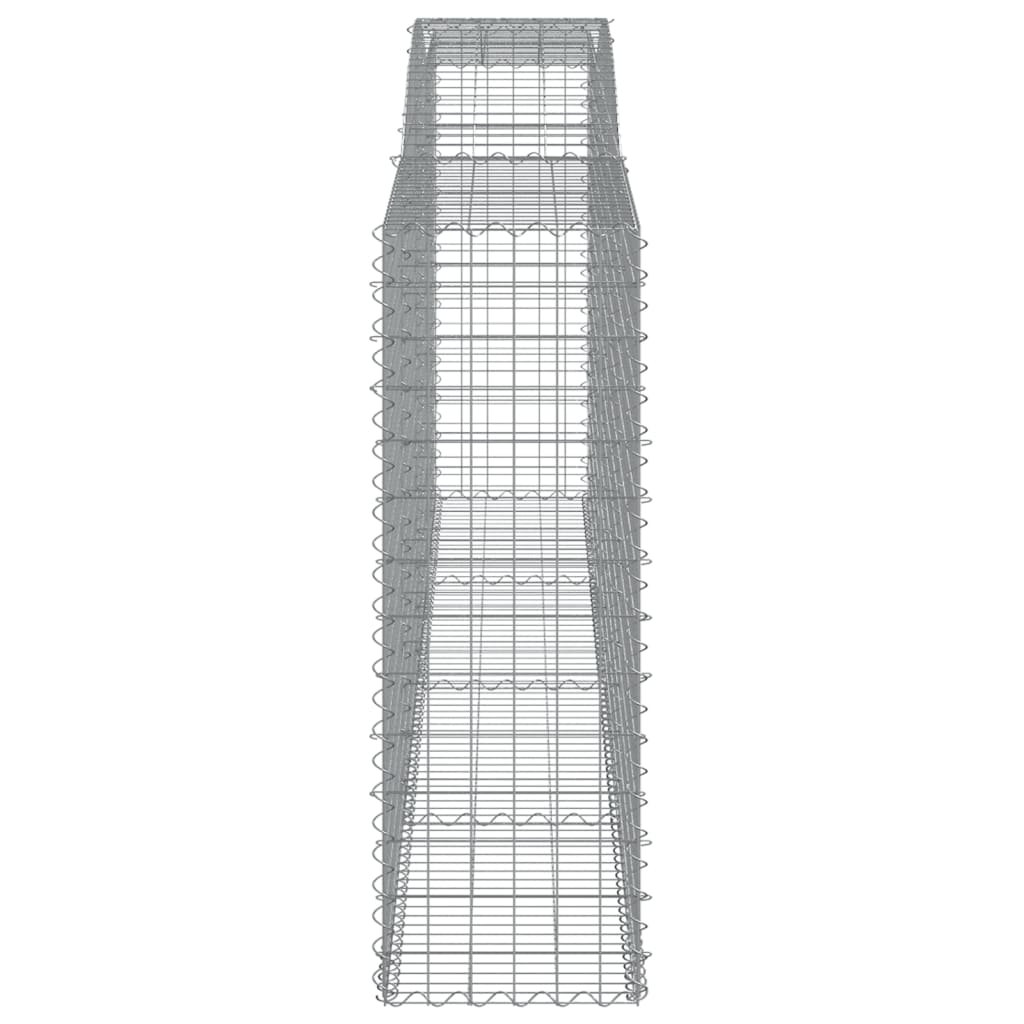Kaarevat kivikorit 7 kpl 400x50x140/160 cm galvanoitu rauta - Sisustajankoti.fi