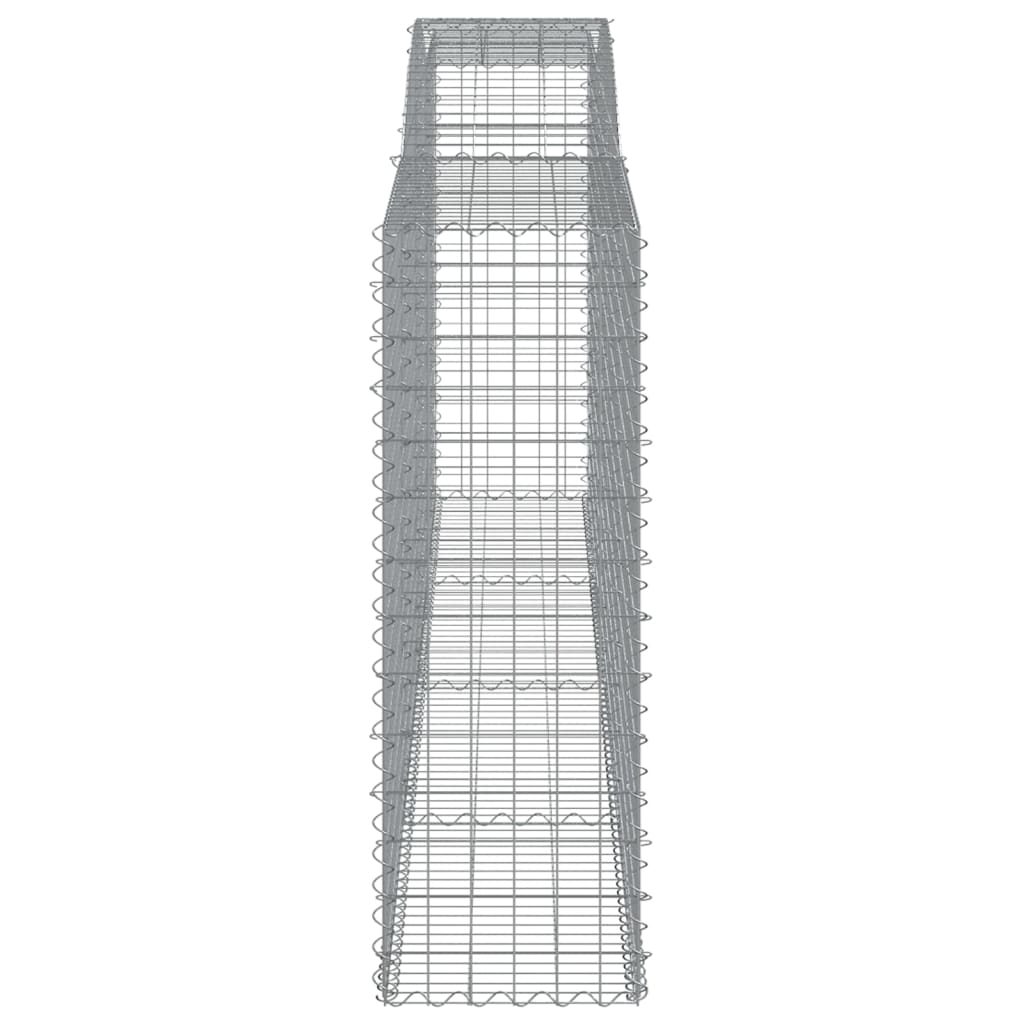 Kaarevat kivikorit 8 kpl 400x50x140/160 cm galvanoitu rauta - Sisustajankoti.fi
